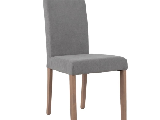 Καρέκλα Point 03-0827 (Σετ 2τμχ) 44x54xH90cm Light Grey Ξύλο,Ύφασμα