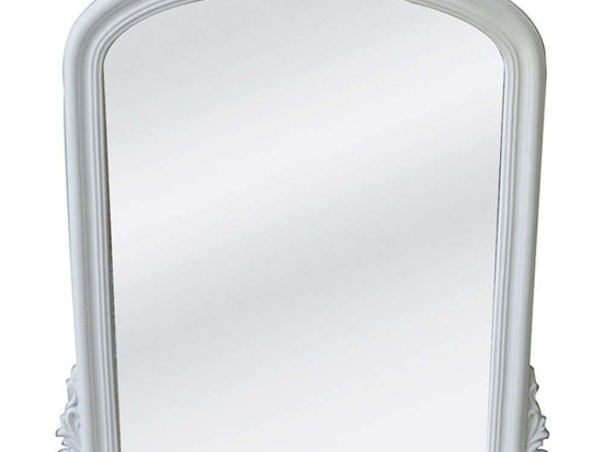 Καθρέπτης La Poupee 11-0377 86x88cm White Τεχνόδερμα