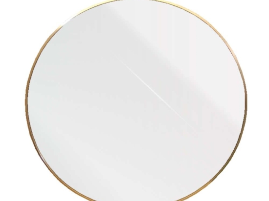 Καθρέπτης Τοίχου Roundy 11-0479 Φ80cm Gold Αλουμίνιο,Γυαλί