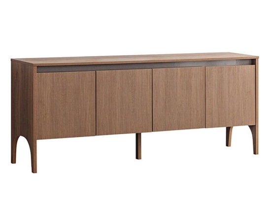 Μπουφές Wood 05-0646 Με 4 Πόρτες 200x45xη81cm Natural Μελαμίνη