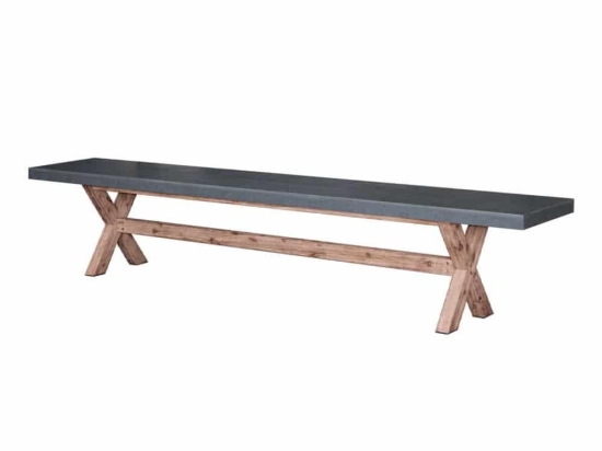 Παγκάκι Camiro 22-0064 180x40x45cm Cement Τριθέσιος