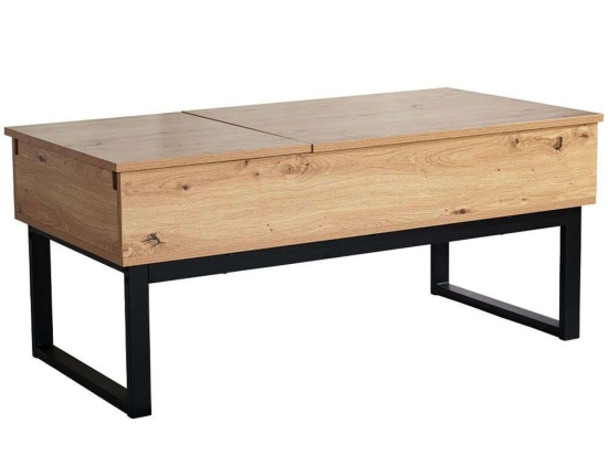 Τραπέζι Σαλονιού Serve 04-0916 109x55x46cm Natural-Black