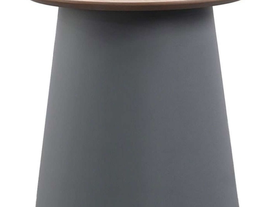 Τραπέζι Σαλονιού Tech 27-0189 Φ49x42,4cm Grey