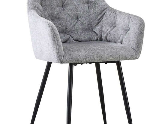 Πολυθρόνα Savvy 03-1032 56x55x85cm Light Grey Μέταλλο,Ύφασμα