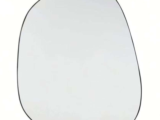 Καθρέπτης Τοίχου Votsalo 11-0545 80x50cm Black Mdf,Γυαλί