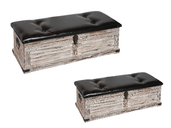 Μπαούλα Σετ 2Τμχ. SOK101 Beige-Brown 97-87cm Espiel