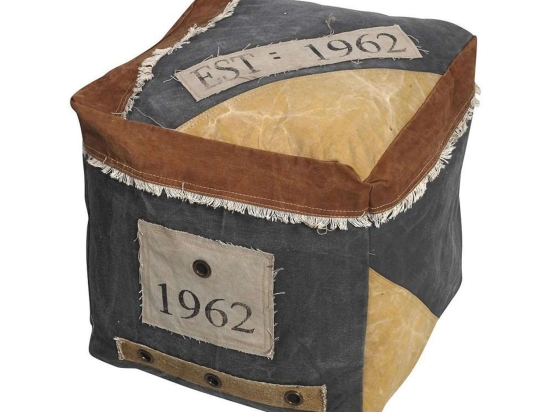 Πουφ 1926 PUF101 Grey 40x40x40cm Espiel Ύφασμα