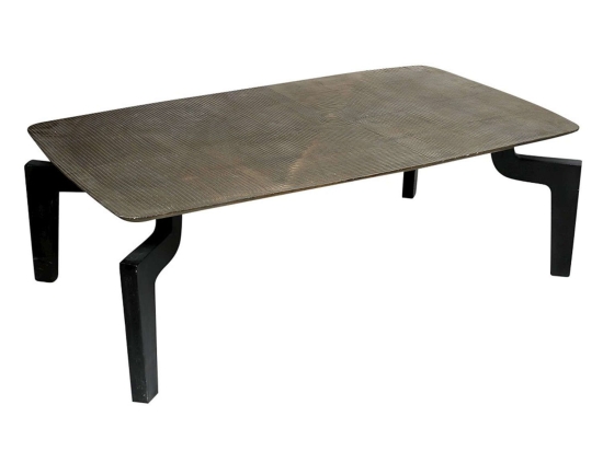 Τραπεζάκι Σαλονιού ACO315 Black-Bronze 119x69x39cm Espiel Αλουμίνιο