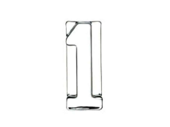 Διακοσμητικός Αριθμός Ένα MAT1 Διάφανο 11x5x3cm Espiel Γυαλί