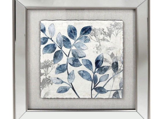 Κάδρο Φύλλα RAM207 Χρυσό 40x40cm Espiel Τετράγωνοι Ξύλο,Γυαλί