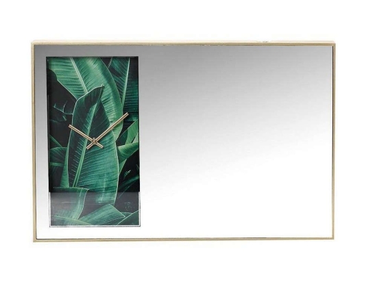 Καθρέφτης-Ρολόι Τοίχου FEC209 Πράσινο 40x60x4,5cm Espiel Μέταλλο