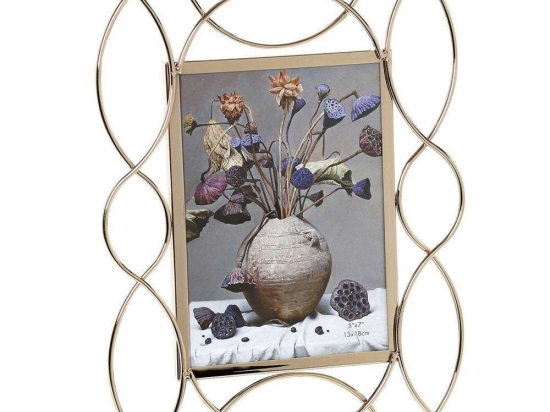Κορνίζα Πλέγμα FAM212 15x20cm Gold Espiel Μέταλλο