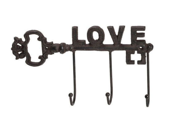 Κρεμάστρα Κλειδί Love KLI101K4 Μπρονζέ 14,3x26,8x4,6cm Espiel Μέταλλο