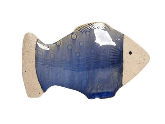 Διακοσμητικό Ψαράκι SIM109K6 Γαλάζιο 9X14,5X3,8Cm Espiel Κεραμικό