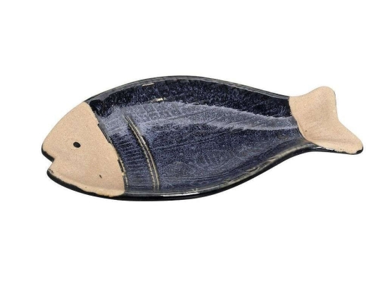 Διακοσμητικό Πιάτο Ψάρι SIM111K6 Γαλάζιο 2X16,5X9,5Cm Espiel Κεραμικό