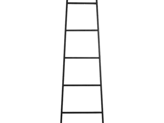 Διακοσμητική Σκάλα - Κρεμάστρα AST550 45x160Cm Μαύρη Espiel Μέταλλο