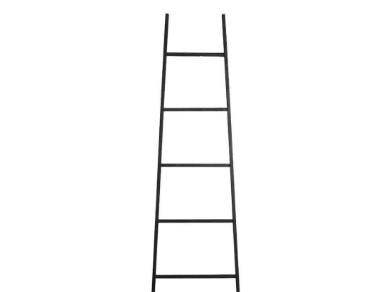 Διακοσμητική Σκάλα - Κρεμάστρα AST551 35x120Cm Μαύρη Espiel Μέταλλο