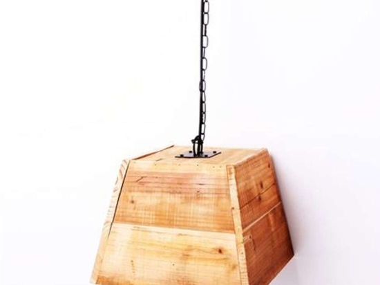 Φωτιστικό Οροφής AST822 20x26x26ΕΚ Wood Espiel Ξύλο