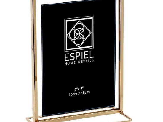 Κορνίζα 15Χ20cm Gold FAM312 Espiel Μέταλλο