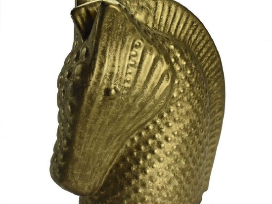 Διακοσμητικό Άλογο 27cm Gold ROD135 Espiel Κεραμικό