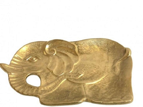 Διακοσμητικός Δίσκος Ελέφαντας 36cm Gold ROD104K3 Espiel Κεραμικό