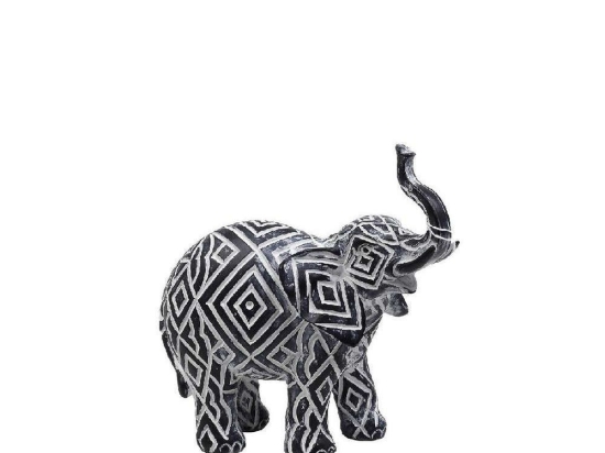 Διακοσμητική Φιγούρα Ελέφαντας 19cm White-Blue FIG106 Espiel Πολυρεσίνη