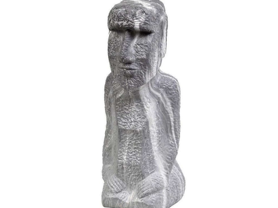 Διακοσμητική Φιγούρα Moai 16,5Χ16Χ41cm Grey ERT110 Espiel Κεραμικό