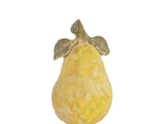 Αχλάδι Διακοσμητικό JOE204 12x12x18,5cm Yellow Espiel Τσιμέντο