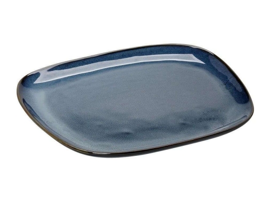 Πιατέλα Διακοσμητική ROG304 28x24x2cm Blue Espiel Κεραμικό