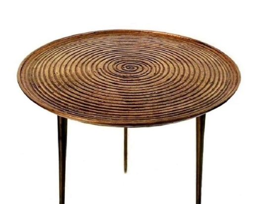Τραπεζάκι Σαλονιού DUG202 62x62x45,5cm Bronze Espiel Αλουμίνιο