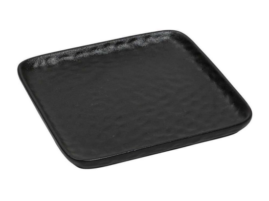 Πιάτο Τετράγωνο Κεραμικό Lava Nol115K4 26cm Black Espiel Κεραμικό