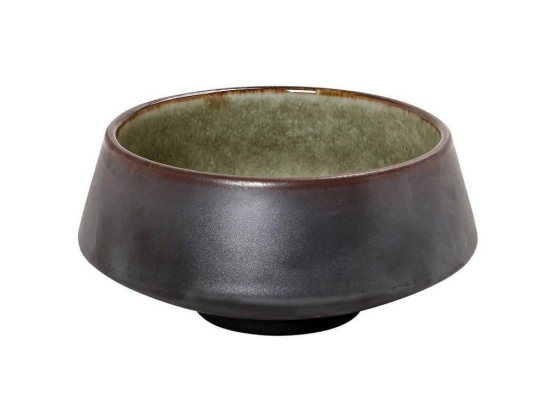 Μπωλ Κωνικό Pebble Gmt101 Φ10cm Green-Brown Espiel Κεραμικό