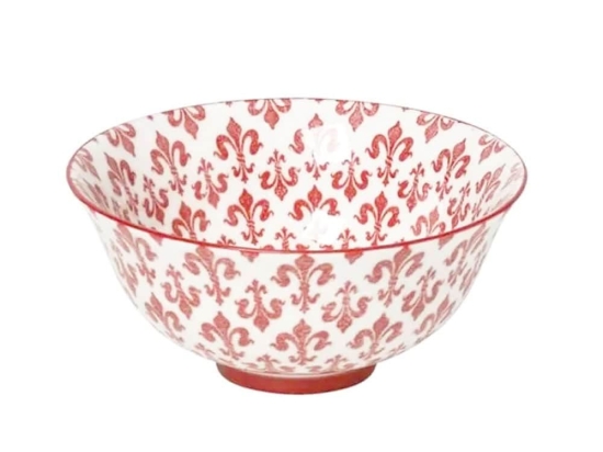 Σαλατιέρα Κεραμική Dis Isabella Gui347K6 Φ17cm Red Espiel Small Κεραμικό