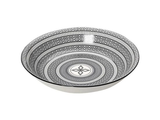 Πιάτο Charlotte Gui421K6 Βαθύ Φ23cm Black Espiel Κεραμικό