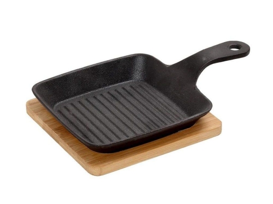 Τηγανάκι Τετράγωνο Με Βάση 24Χ16Χ5cm Sag103 Black Espiel Μαντέμι