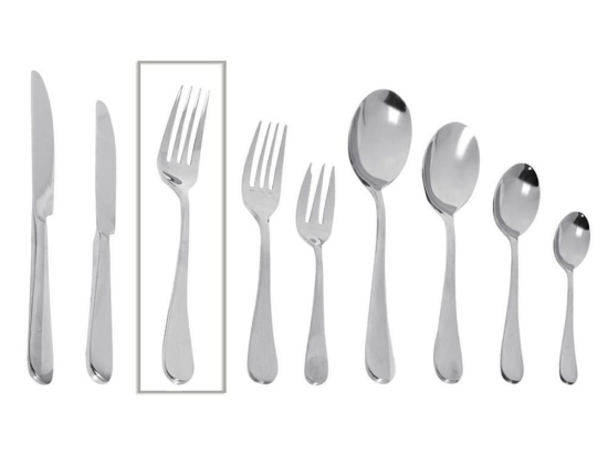 Πιρούνι Φαγητού Benefit 20.7cm 18/0 Σετ 6 τμχ Cus404K12 Silver Espiel Ανοξείδωτο Ατσάλι