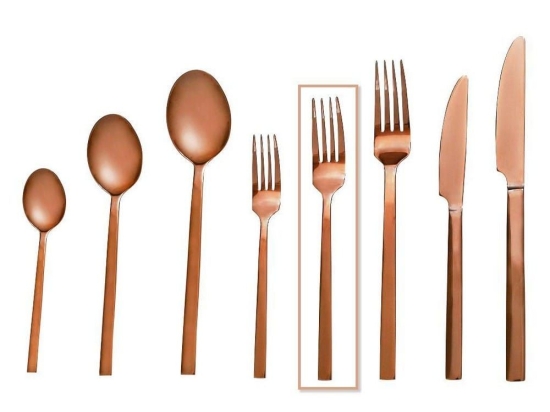 Πιρούνι Φρούτου Divine CUR206K12 19cm Bronze Espiel Ανοξείδωτο Ατσάλι