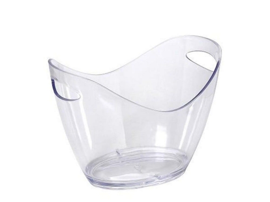 Σαμπανιέρα Οβάλ Μικρή 26.5Χ20Χ19.5cm Mpa101K10 Clear Espiel Πλαστικό