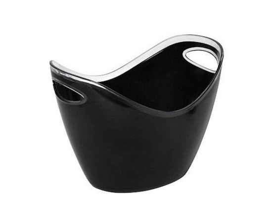 Σαμπανιέρα Οβάλ Μικρή 26.5Χ20Χ19.5cm Mpa103K10 Black Espiel Πλαστικό