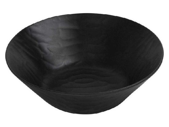 Σαλατιέρα Στρογγυλή Wavy Matte MLB388K24-6 Φ27cm Black Espiel Medium Μελαμίνη