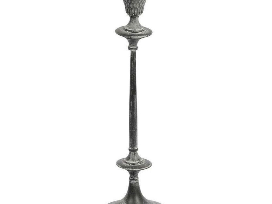 Κηροπήγιο Μεταλλικό LIX217 49x15,5x15,5cm Grey Espiel Μέταλλο