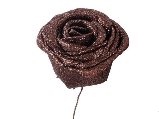 Διακοσμητικό Τριαντάφυλλο (Σετ 24Τμχ) FOA121 5cm Bronze Espiel