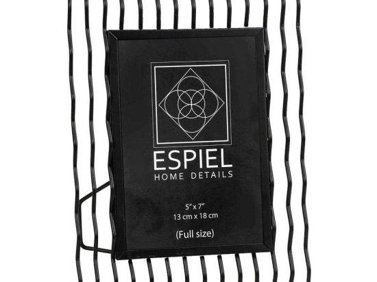 Κορνίζα FAM515 15x20cm Black Espiel Μέταλλο