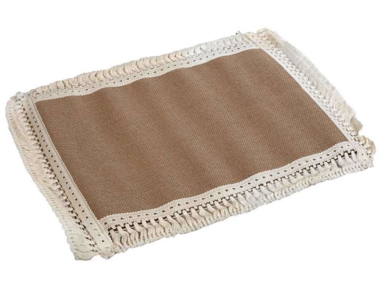 Σουπλά DYT104K6 30x45cm Beige-White Espiel Jute