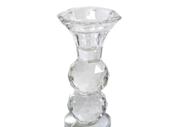Κηροπήγιο Κρυστάλλινο XAS121 5x5x12cm Clear Espiel Κρύσταλλο