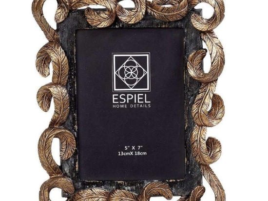 Κορνίζα ZEK340 13x18cm Black-Gold Espiel Πολυρεσίνη