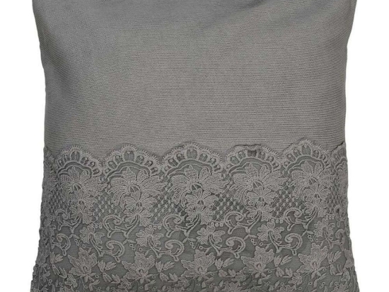 Μαξιλάρι Καναπέ ARF213 45x45cm Grey Espiel 45X45 100% Βαμβάκι