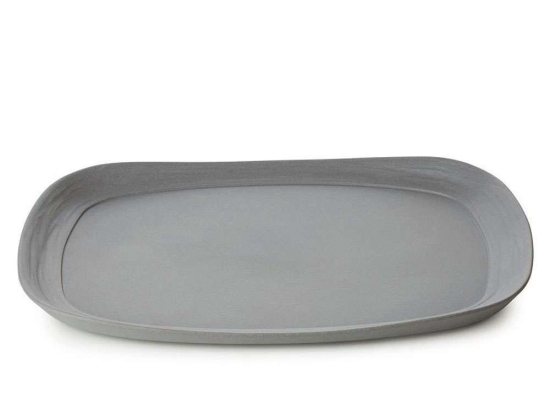 Πιάτο Ρηχό No.W RV654807K3 33x24x2,4cm Grey Revol Πορσελάνη
