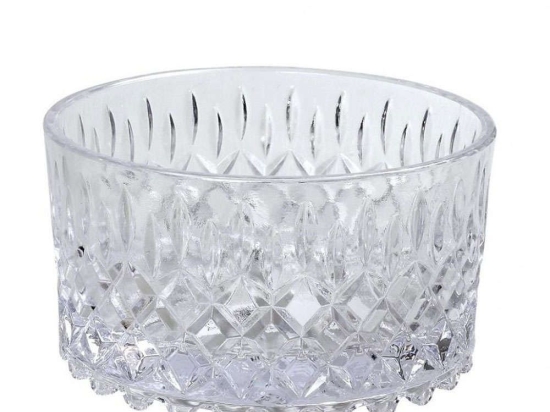 Διακοσμητικό Μπώλ ORT130 14x14x7,6cm Clear Espiel Γυαλί