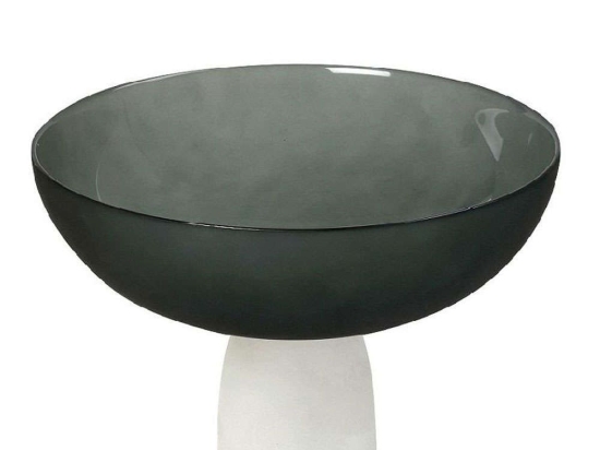 Διακοσμητικό Μπώλ Με Πόδι Caprice DAC1721 28x28x17,5cm Dark Green Espiel Γυαλί